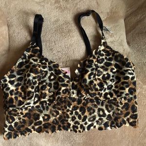 NWT VS PINK leopard bralette